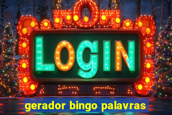 gerador bingo palavras